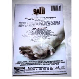 Saw DVD 2004 Horror Movie Widescreen Lionsgate James Wan Leigh Whannell R Rated